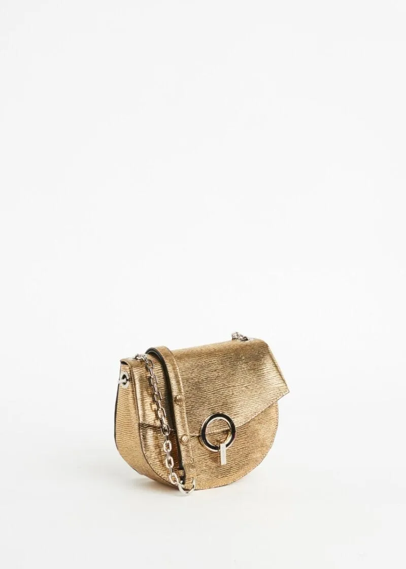 Borsa crossbody metallizzata
