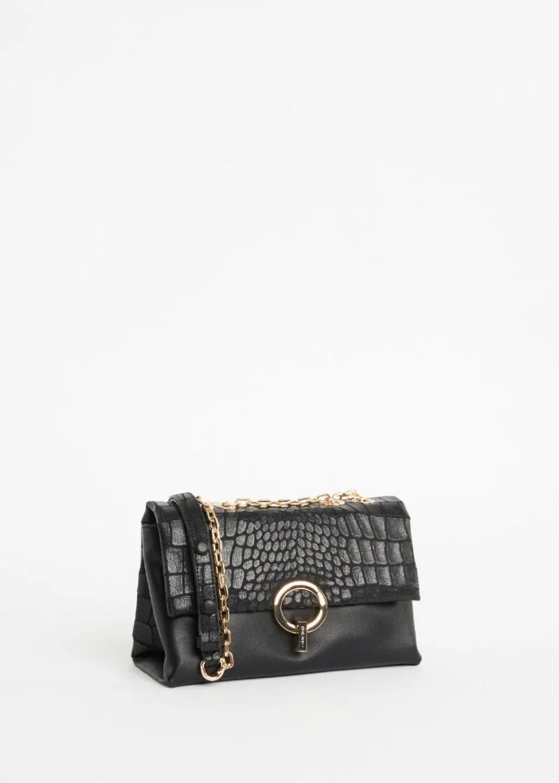 Borsa crossbody stampa cocco