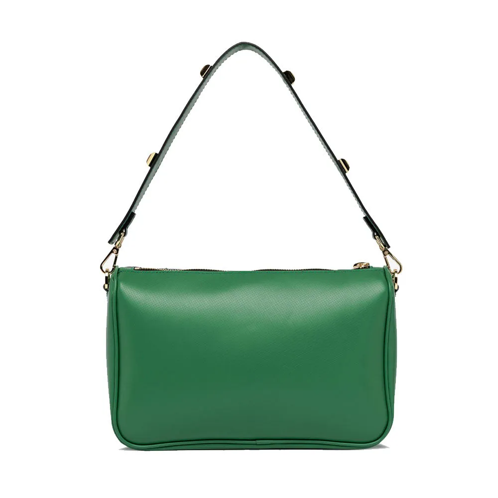 Borsa Donna a Spalla Media GUM linea Maxi Studs colore Grass - Verde