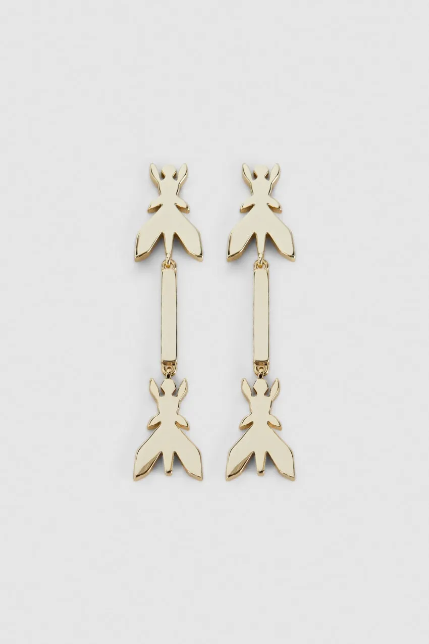 Boucles d’oreilles pendantes en laiton