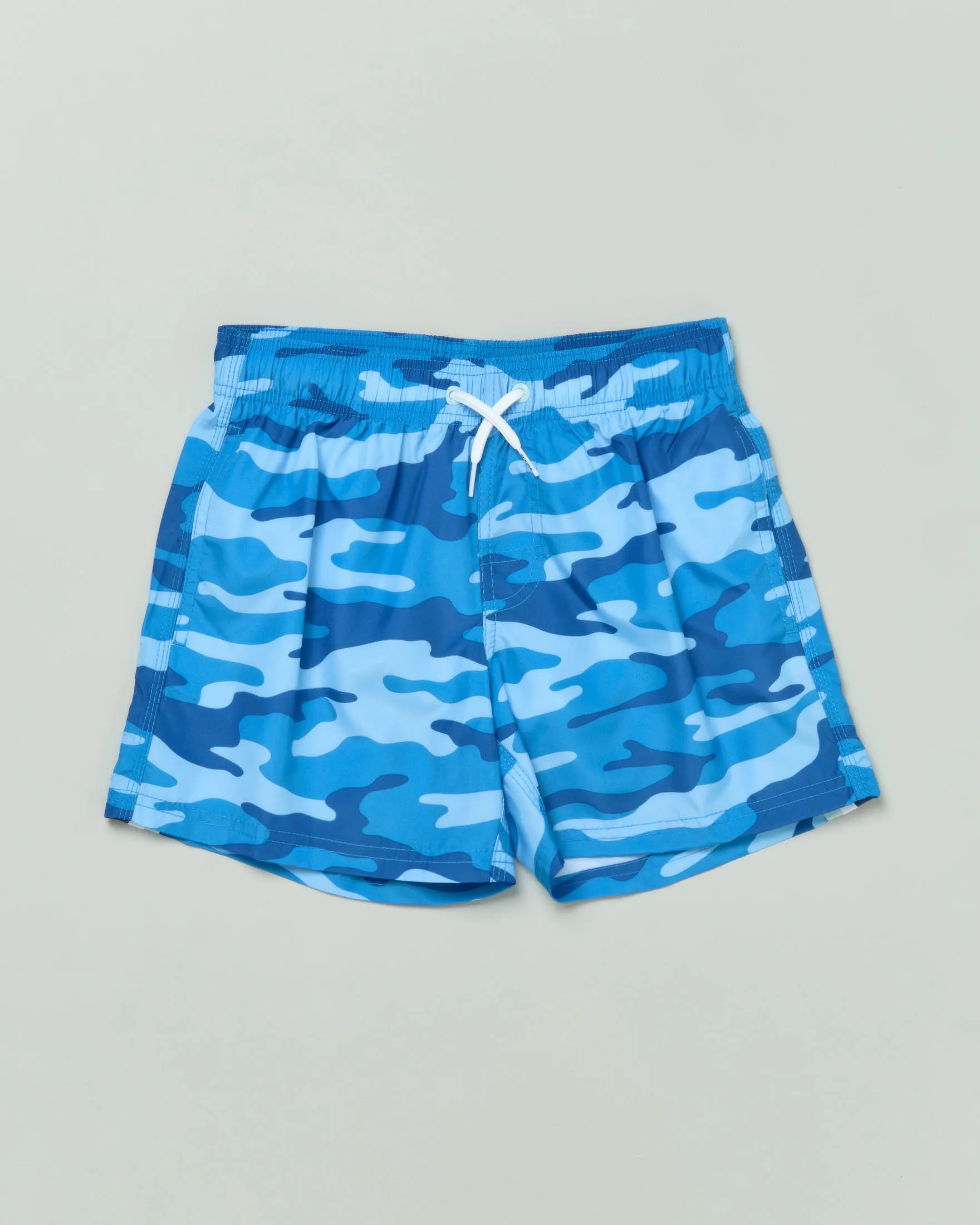 Boxer mare azzurro camouflage con arcobaleno in tono 8-16 anni