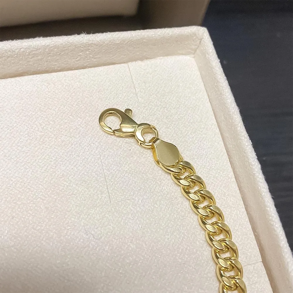 Bracciale catena groumette oro giallo 18kt 19,5cm