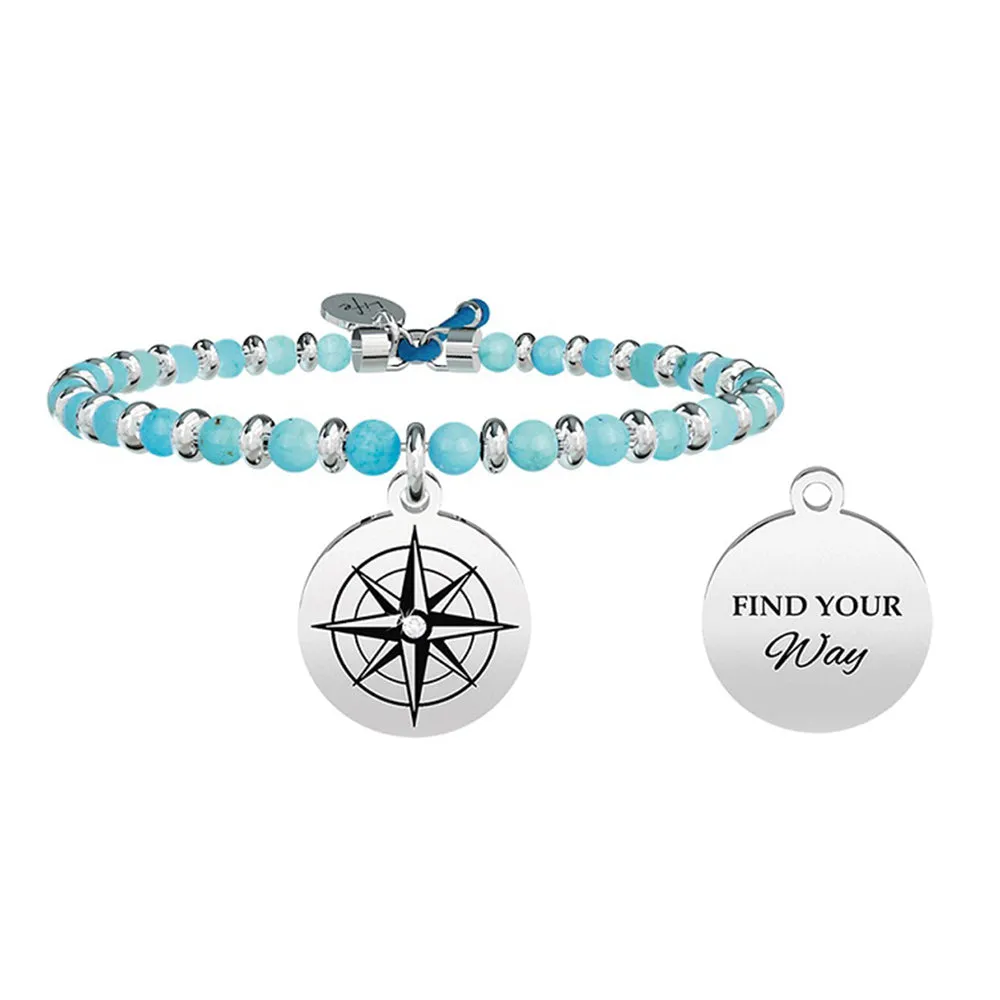 Bracciale Symbols Rosa dei Venti Turchese Life 731770 Kidult