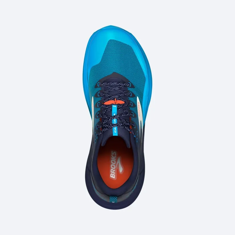 Brooks CASCADIA 16 Scarpe Trail Uomo Peacoat/Atomic Blue/Rooibos