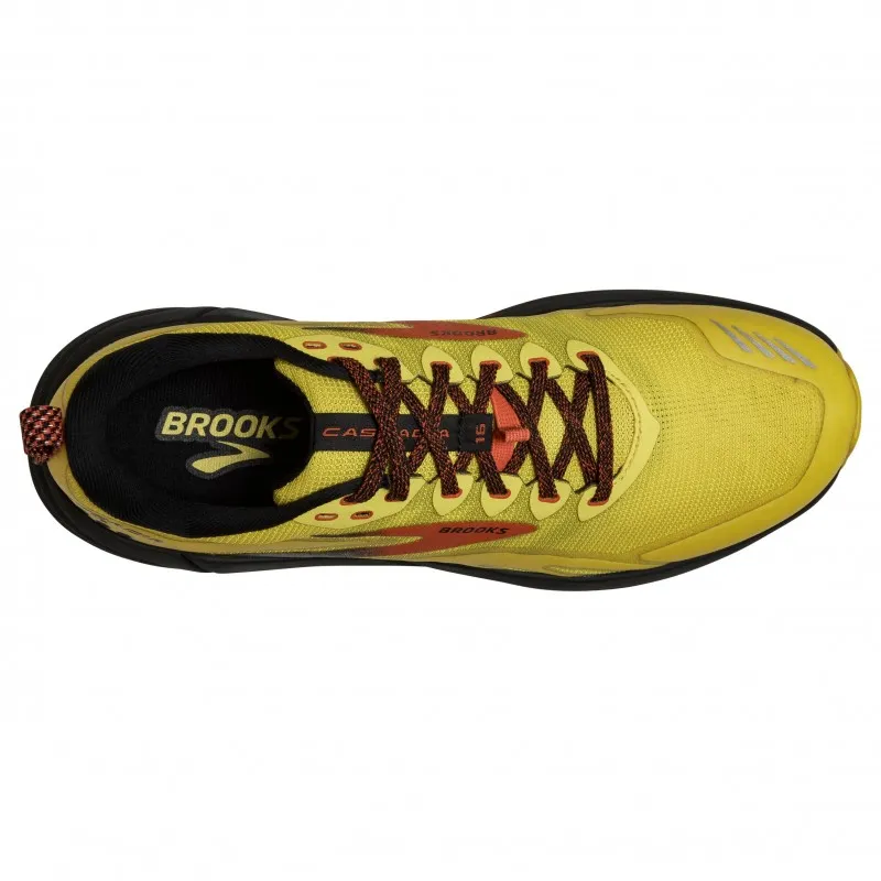 Brooks CASCADIA 16 Scarpe Trail Uomo Yellow/Black/Grenadine