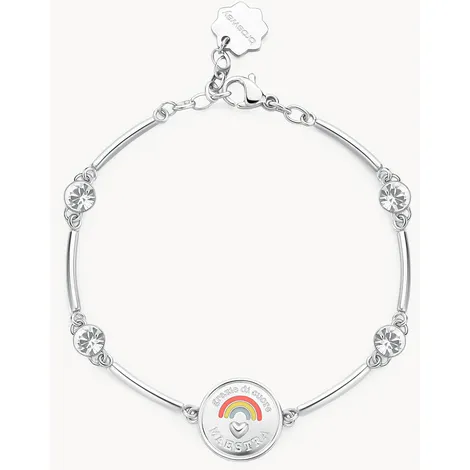 BROSWAY Bracciale in acciaio con targa maestra Brosway 