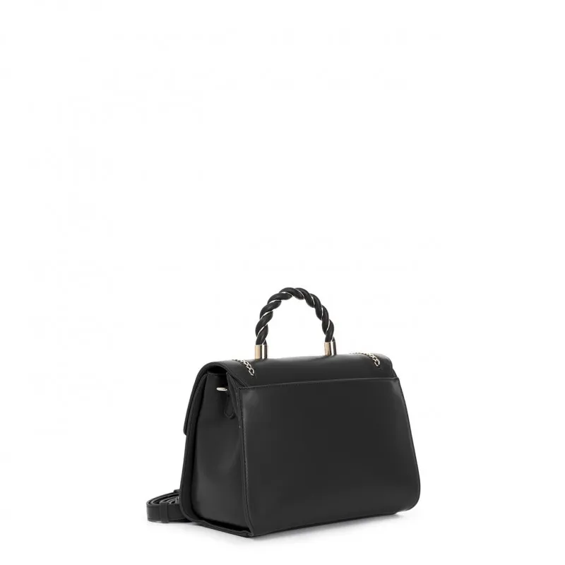 Cafe Noir BORSA A MANO CON APPLICAZIONE DI CATENAIN METALLO E LOGO CN, MANICO IN METALLO - C3NO0729