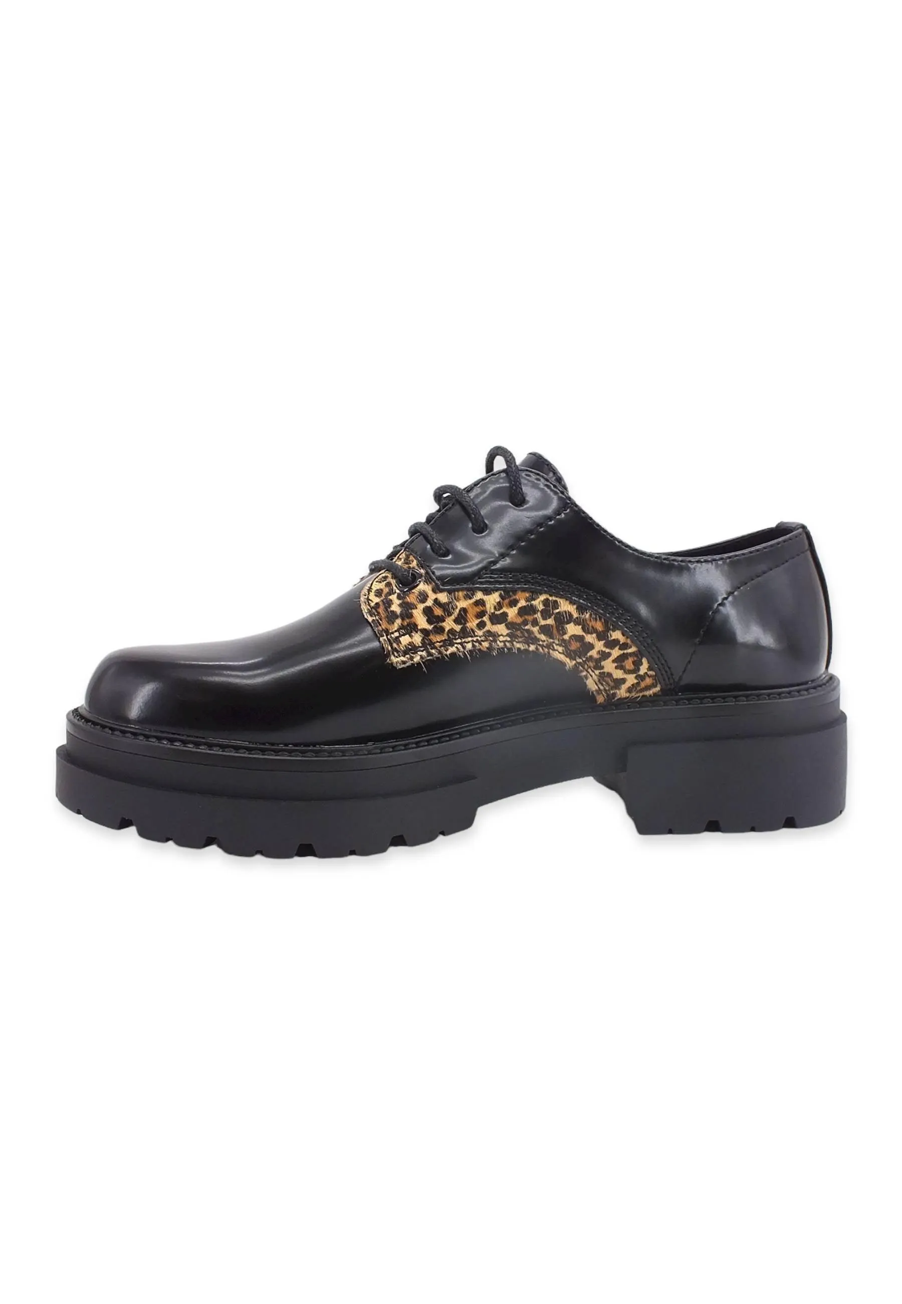 CAFENOIR Stringata Derby Donna Leo Nero EC9020
