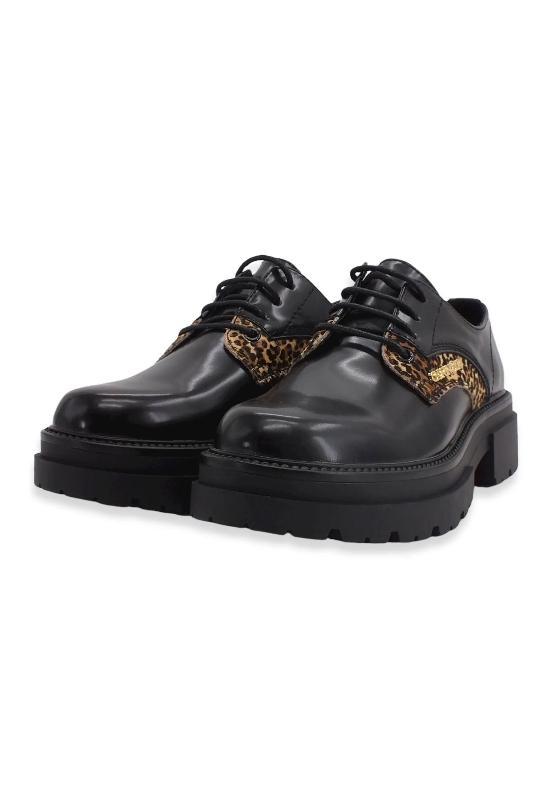 CAFENOIR Stringata Derby Donna Leo Nero EC9020