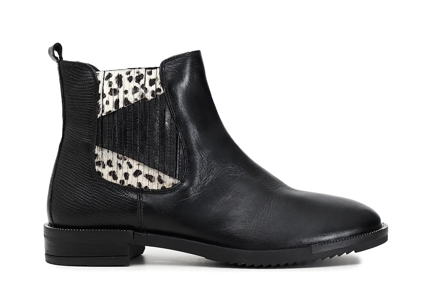 CafèNoir donna beatles in pelle con cavallino pois