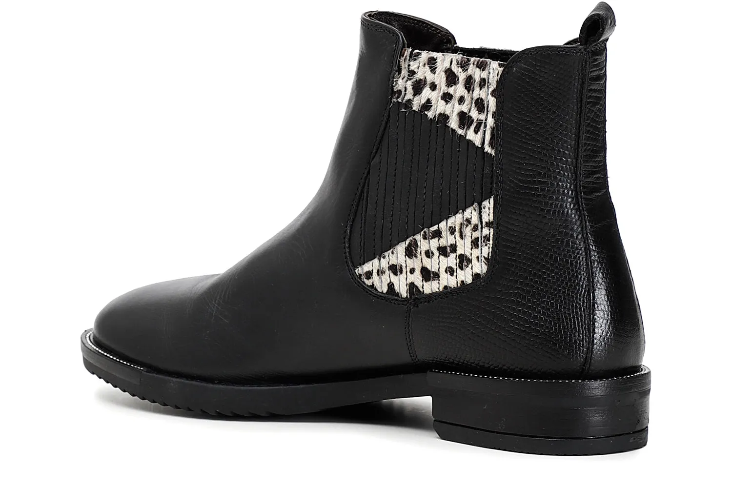 CafèNoir donna beatles in pelle con cavallino pois