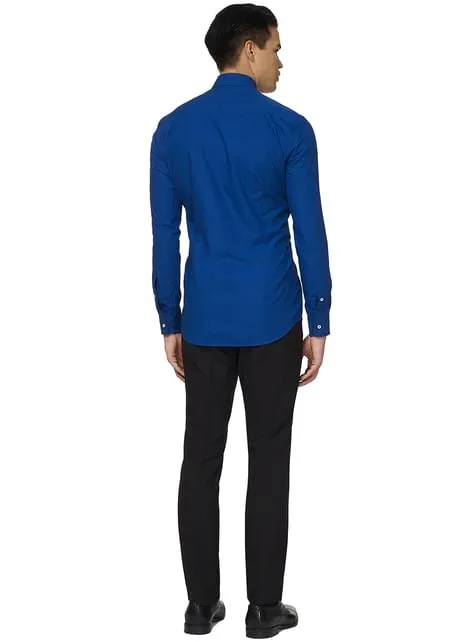 Camicia blu navy uomo 
