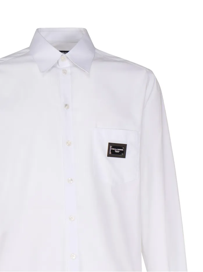 CAMICIA MARTINI COTONE CON PLACCA LOGATA