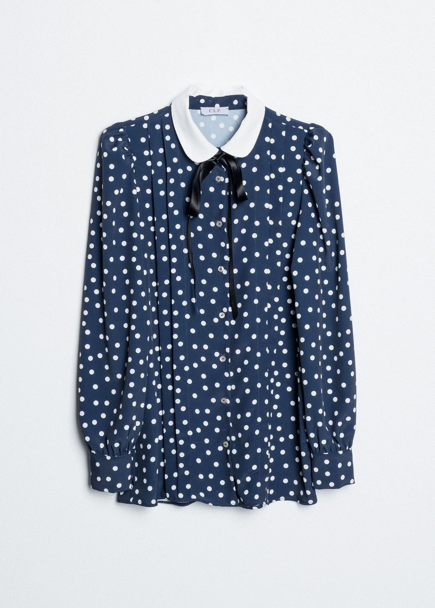 Camisa lunares cuello bobo