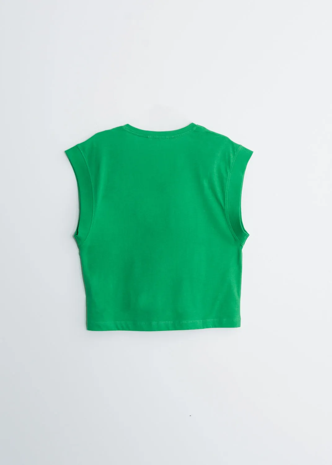 Camiseta escote pico rib