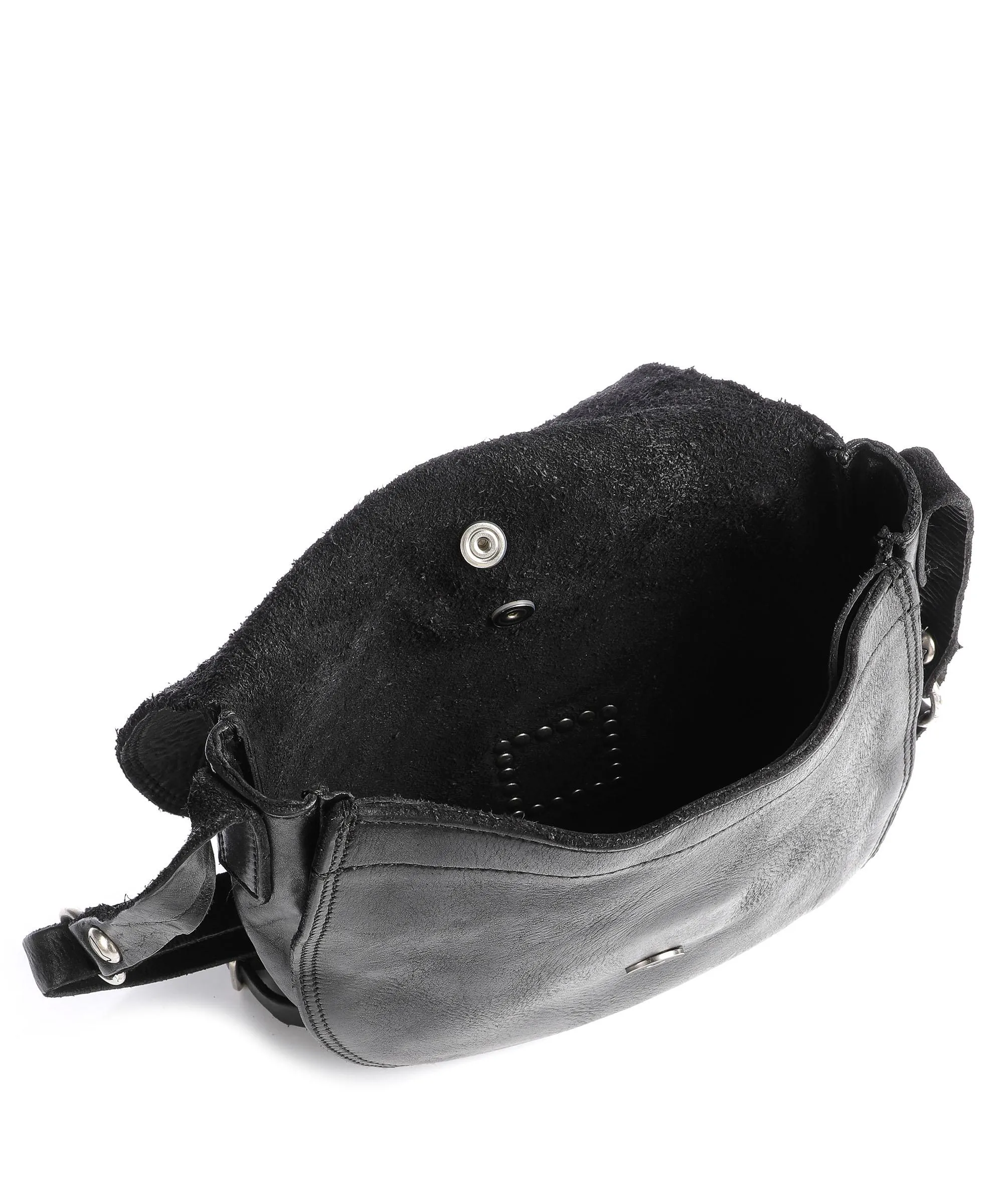  Campomaggi Prestige Borsa a tracolla pelle di vacchetta grana nero  