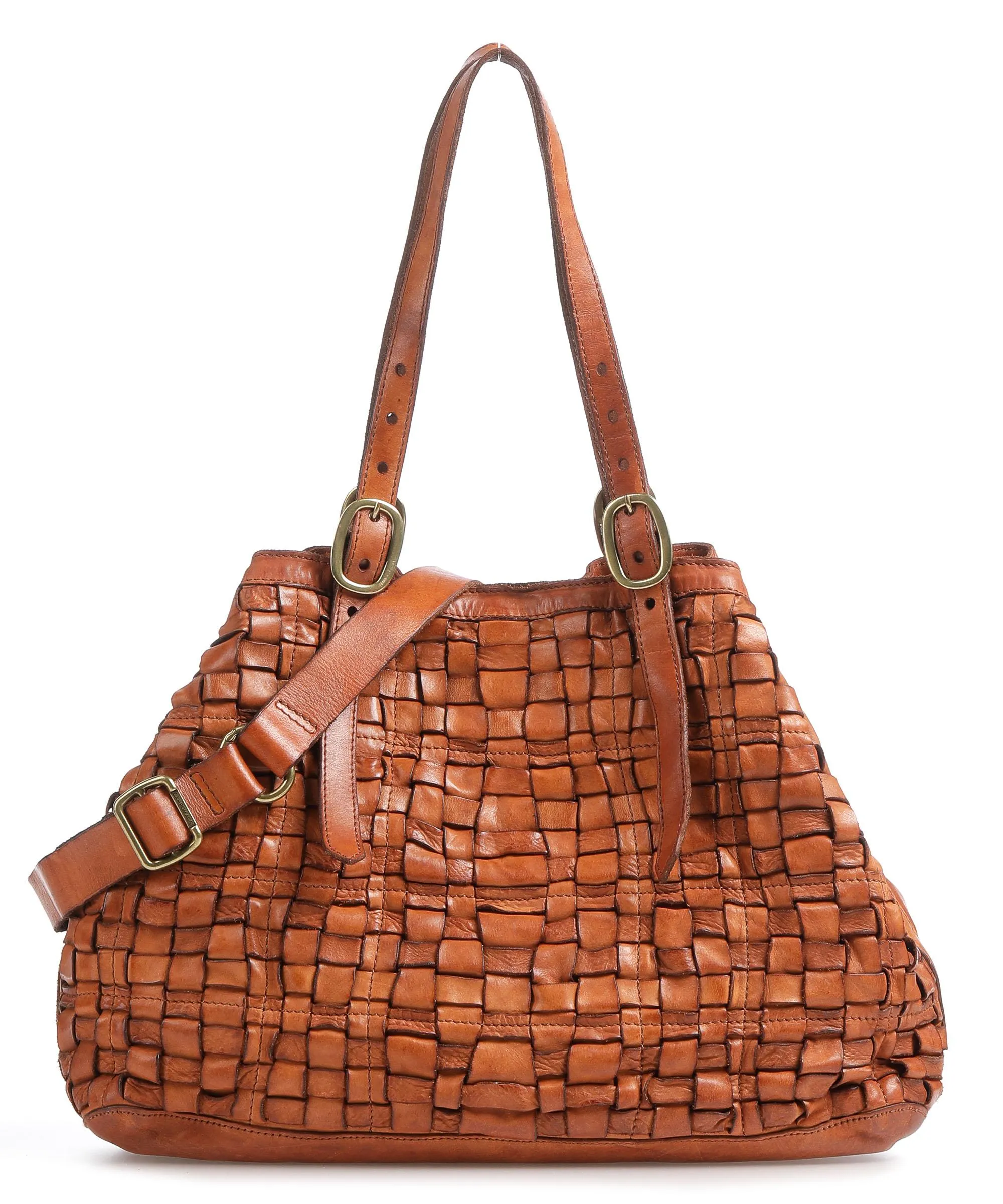  Campomaggi Prestige Borsa shopper pelle di vacchetta finemente grana cognac  