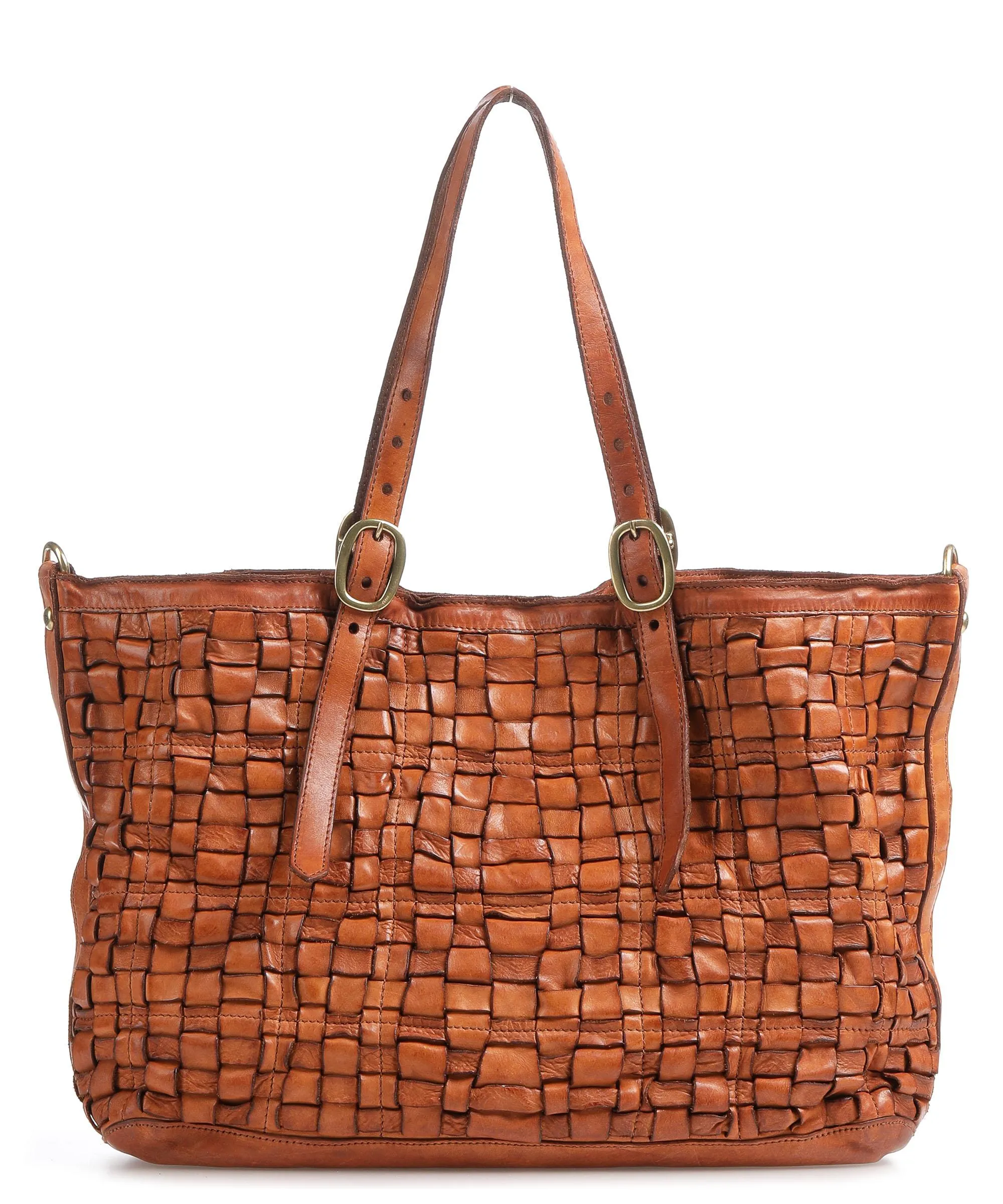  Campomaggi Prestige Borsa shopper pelle di vacchetta finemente grana cognac  