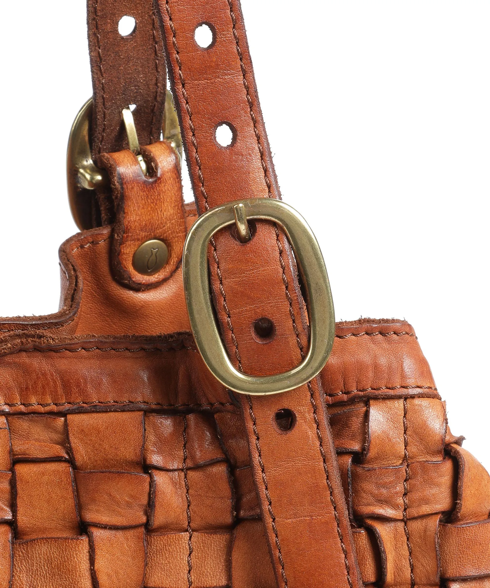  Campomaggi Prestige Borsa shopper pelle di vacchetta finemente grana cognac  