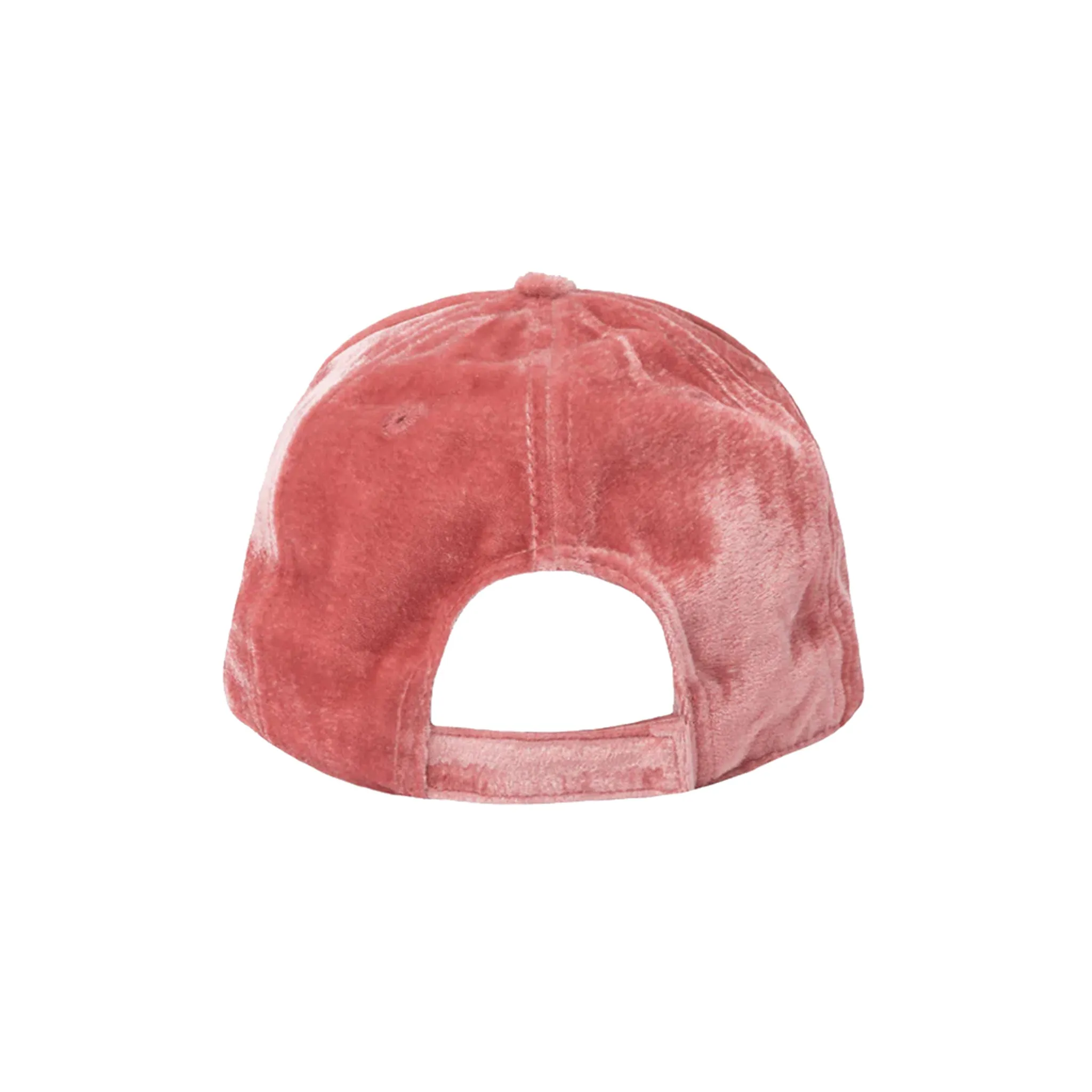 Cappello Donna in velluto rosa con logo