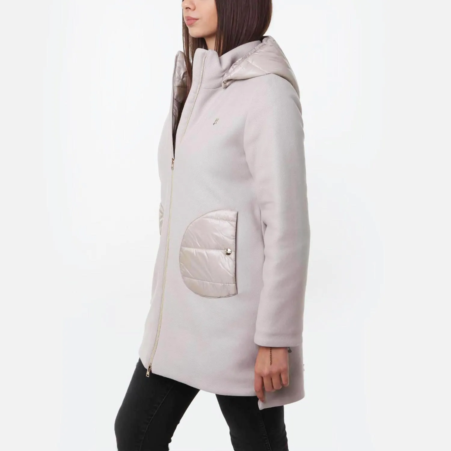 Cappotto Ecowool Herno Beige Ragazza