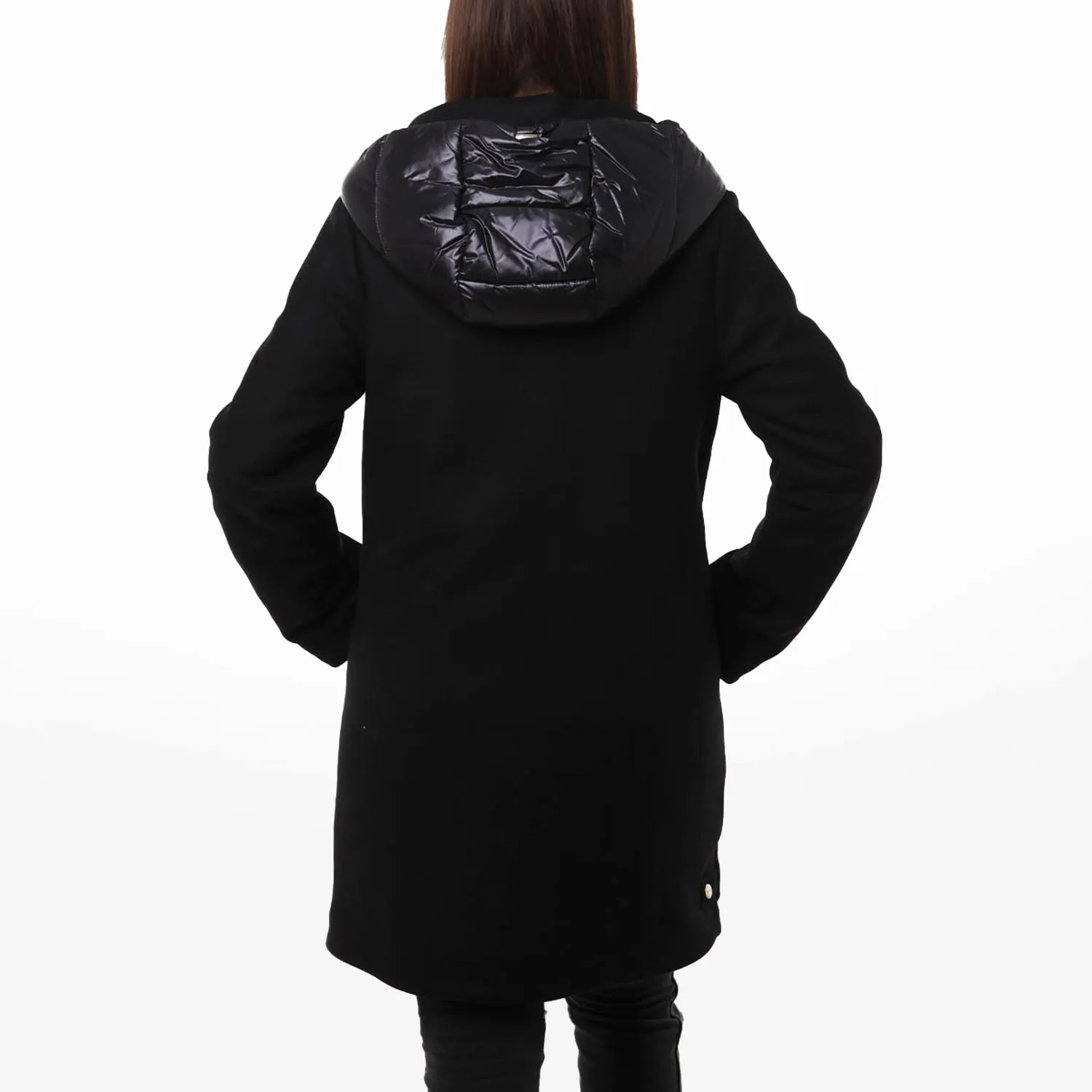 Cappotto Ecowool Herno Nero Ragazza