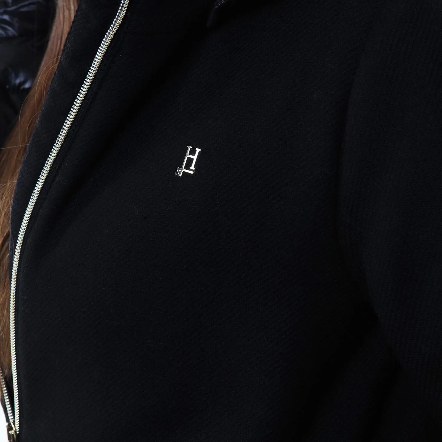 Cappotto Ecowool Herno Nero Ragazza
