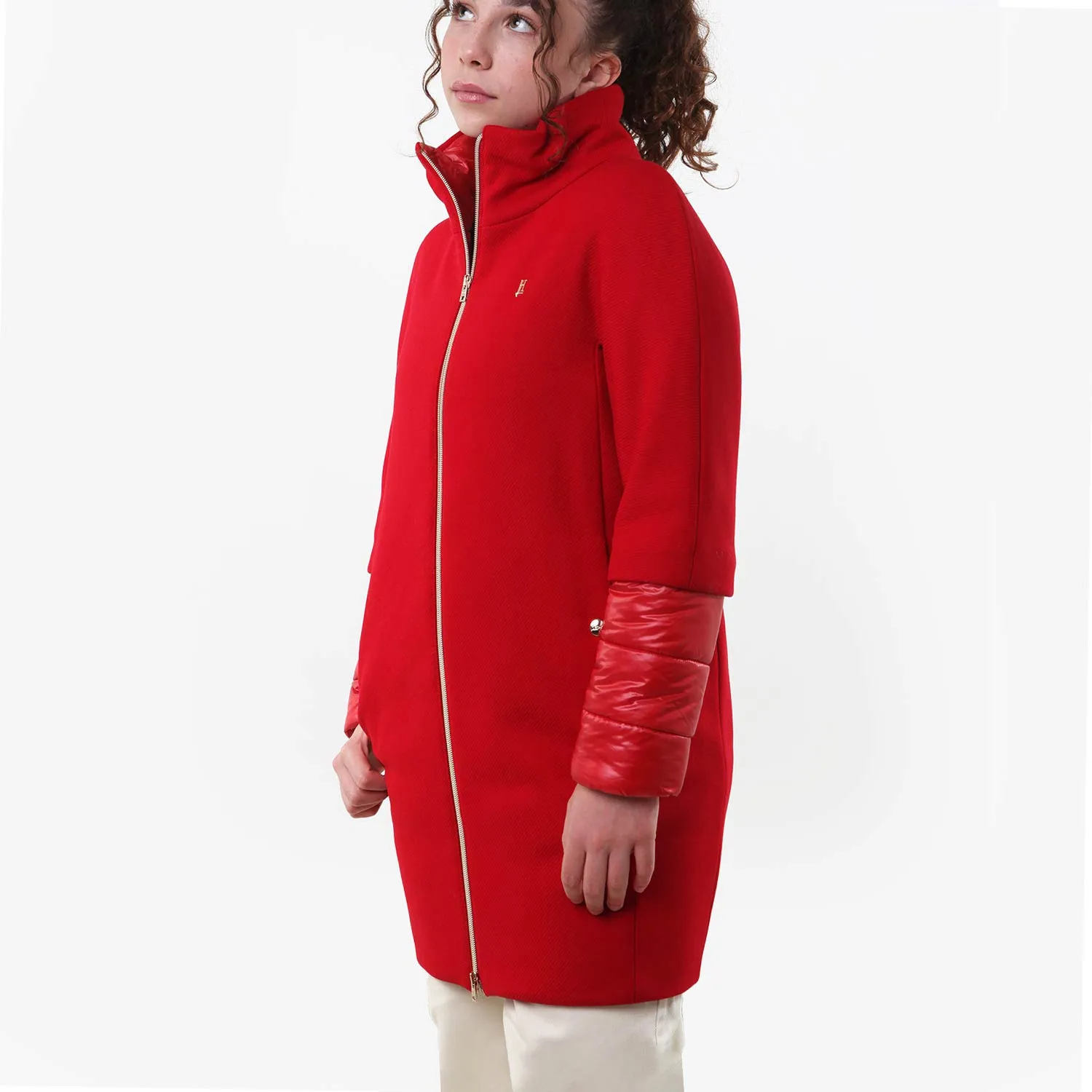 Cappotto Ecowool-Nylon Herno Rosso Ragazza