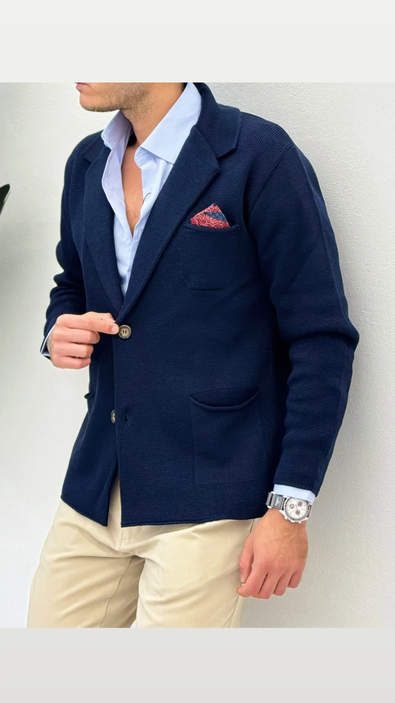 Cardigan Modello Giacca Pochette