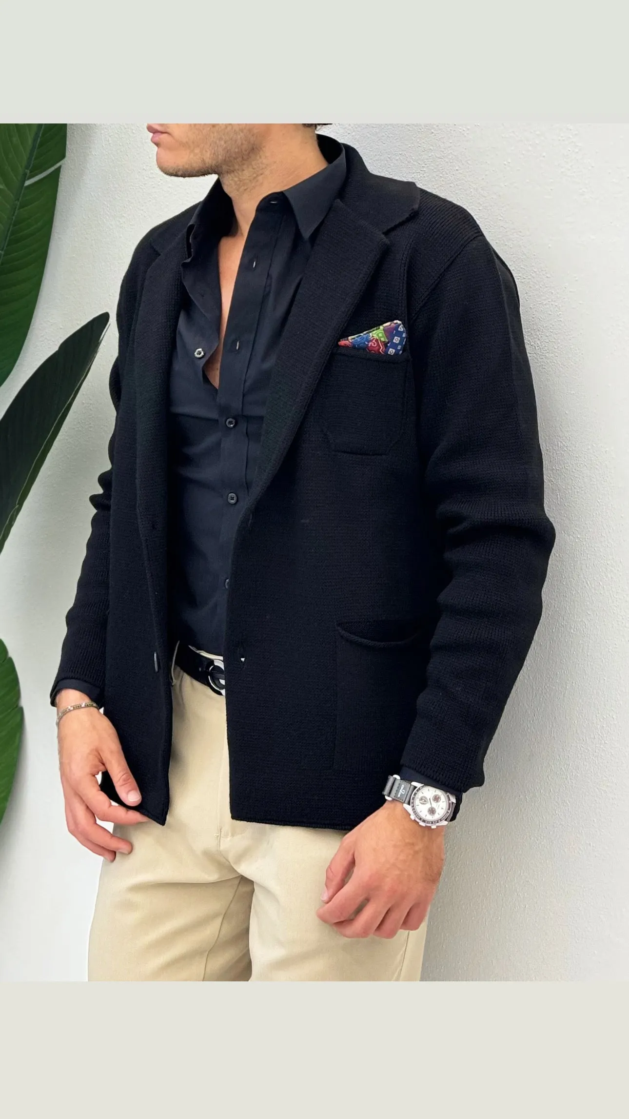 Cardigan Modello Giacca Pochette