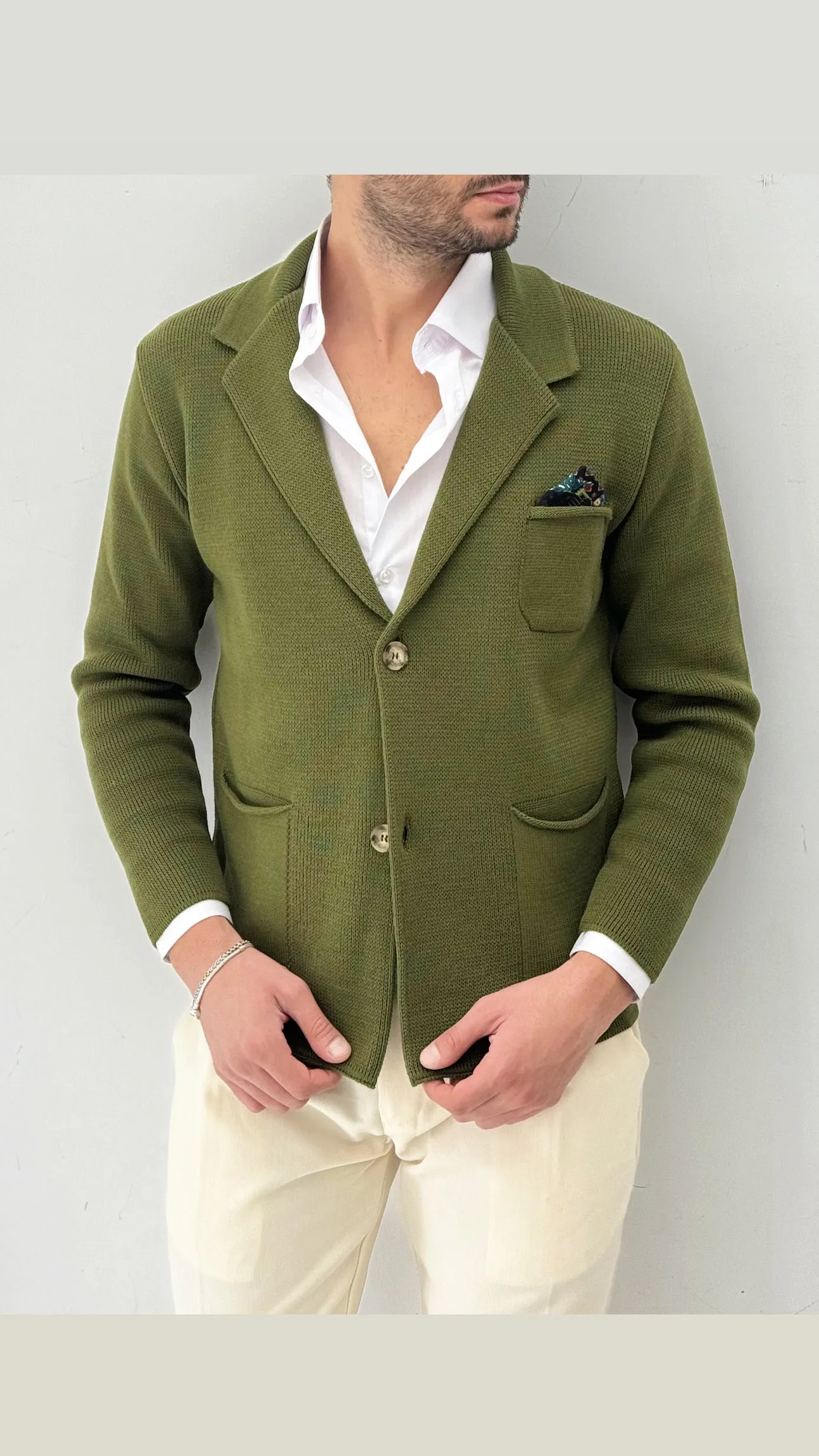 Cardigan Modello Giacca Pochette