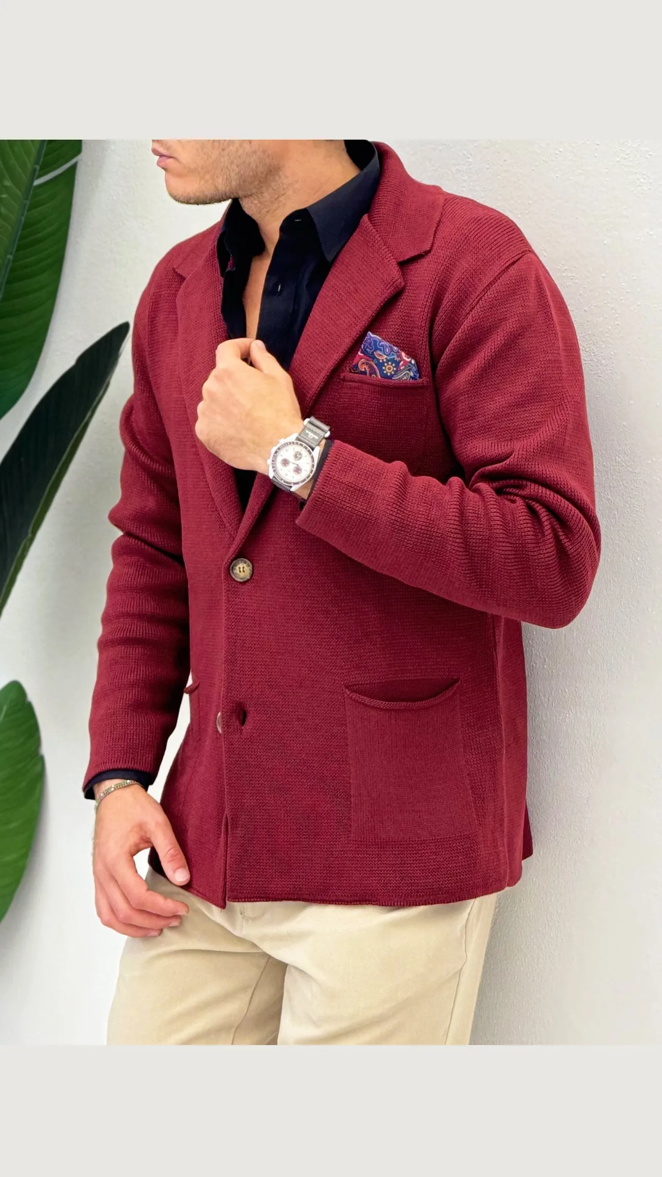 Cardigan Modello Giacca Pochette