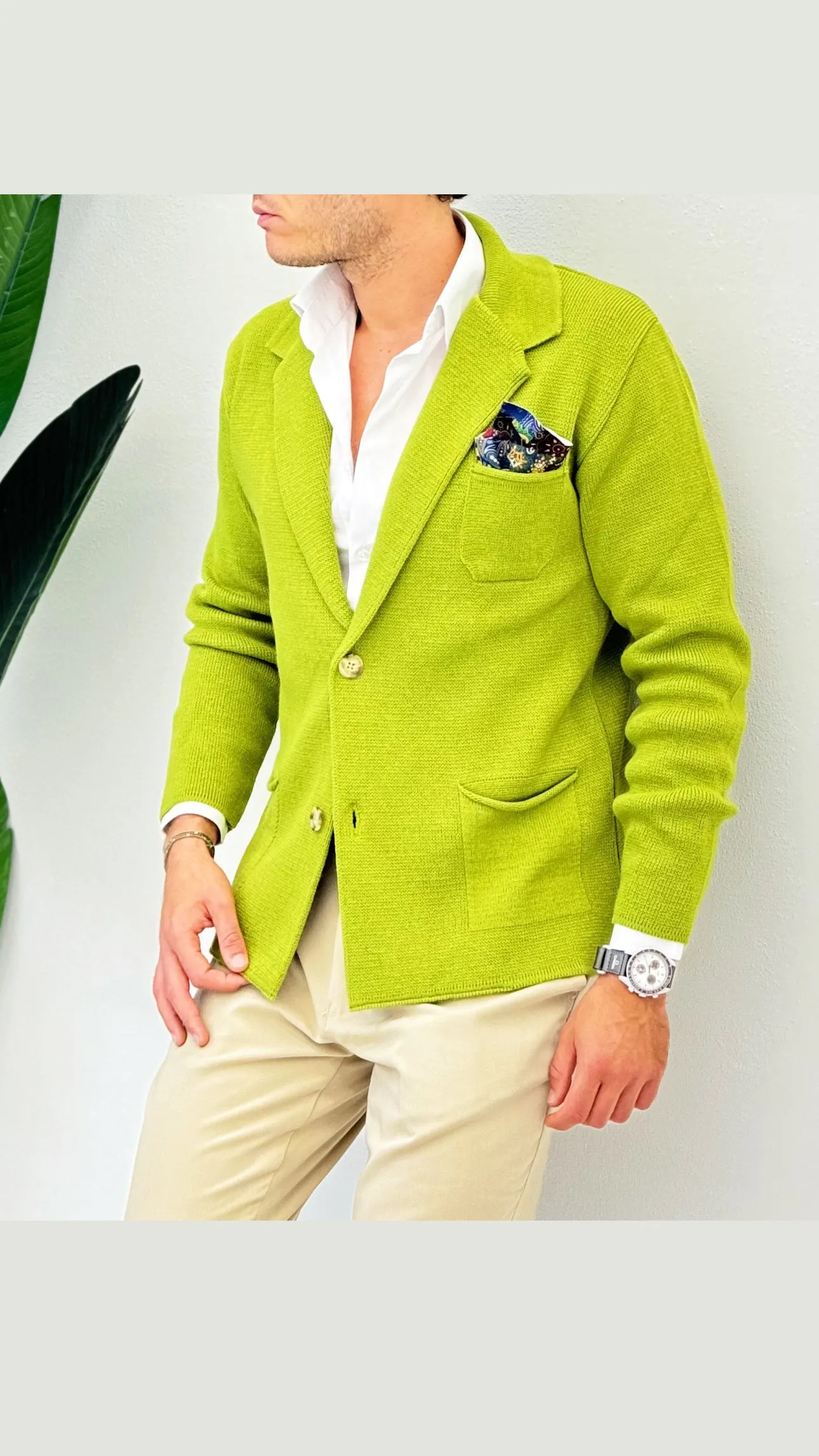 Cardigan Modello Giacca Pochette