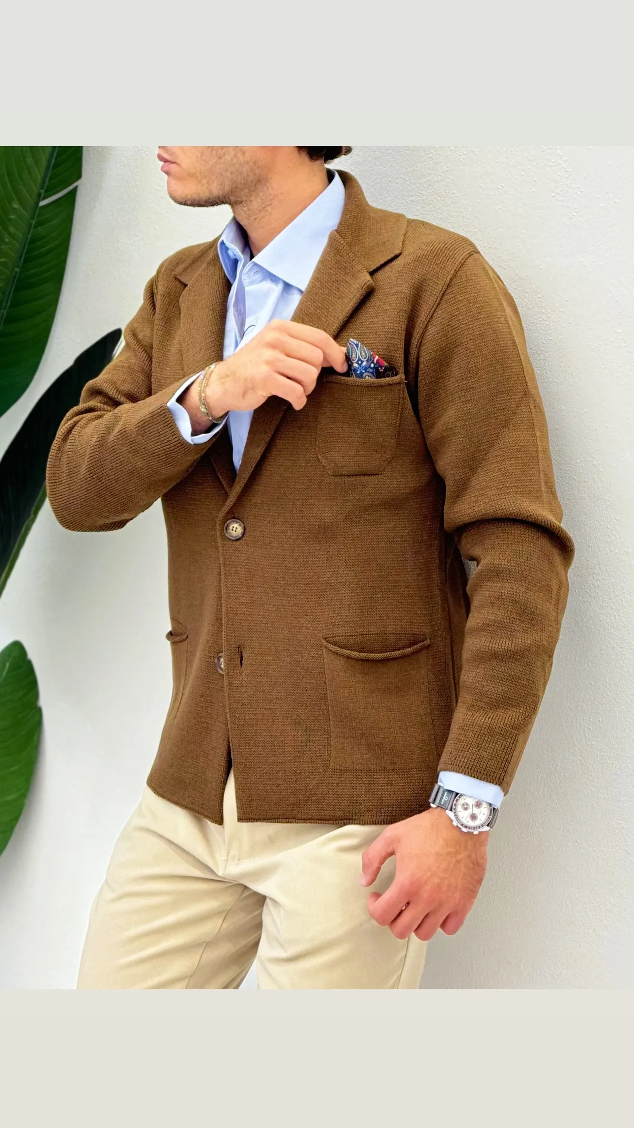 Cardigan Modello Giacca Pochette