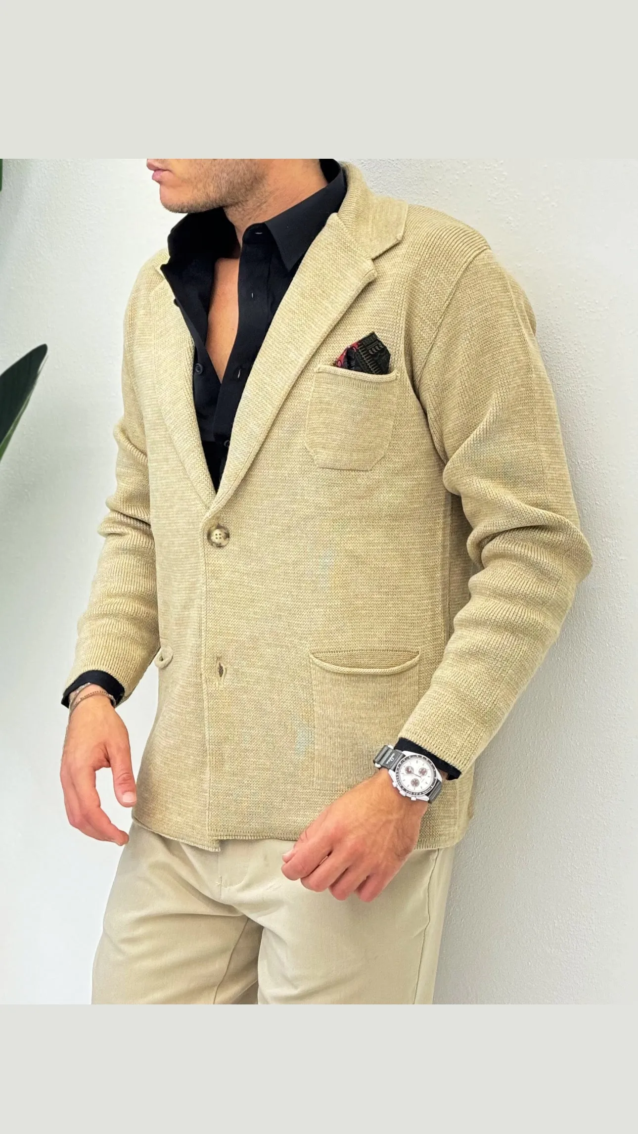 Cardigan Modello Giacca Pochette