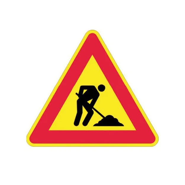 Cartello Lavori in Corso in PVC cm.90