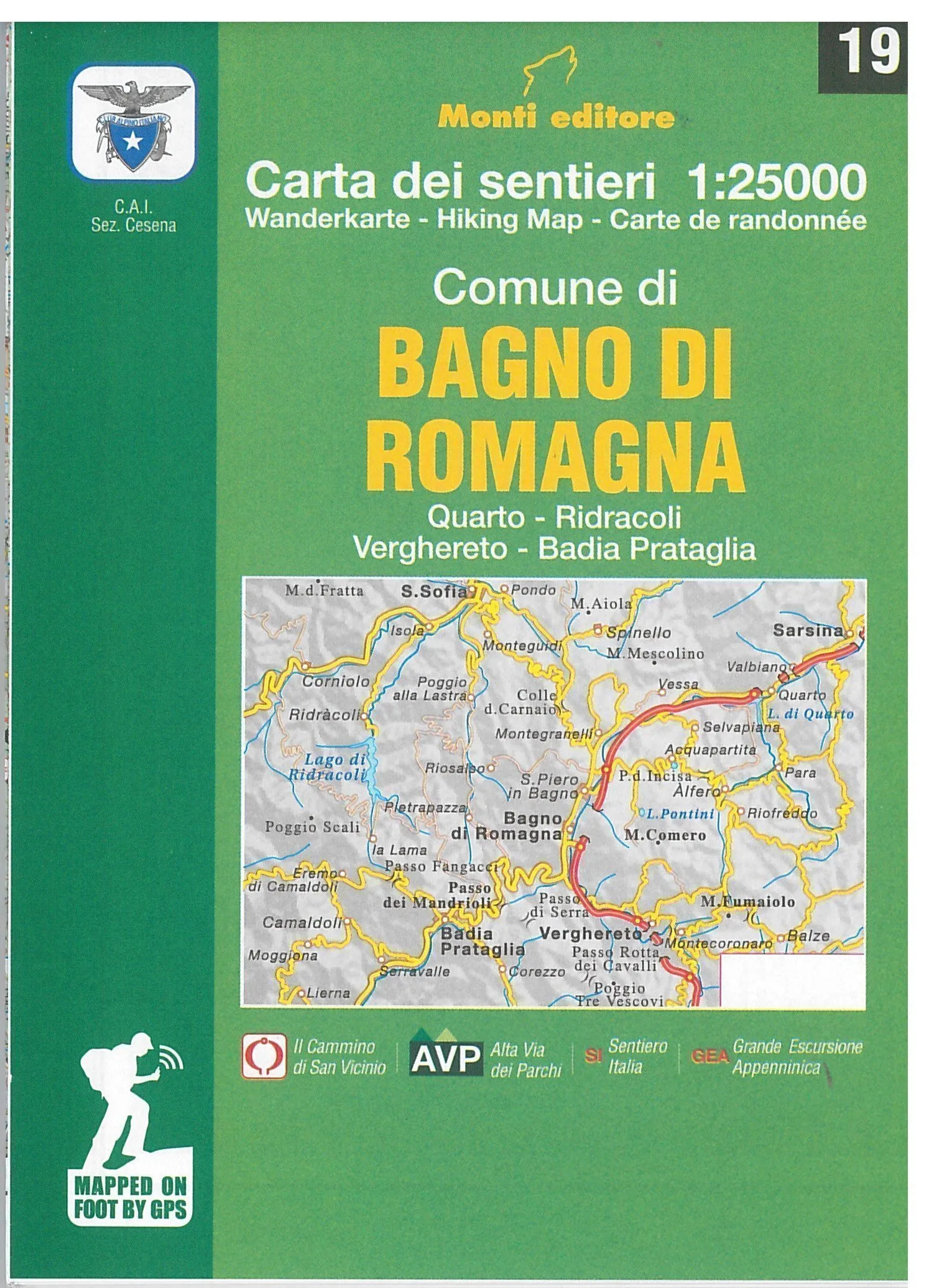 Cartina Bagno di Romagna 19  – Monti editore