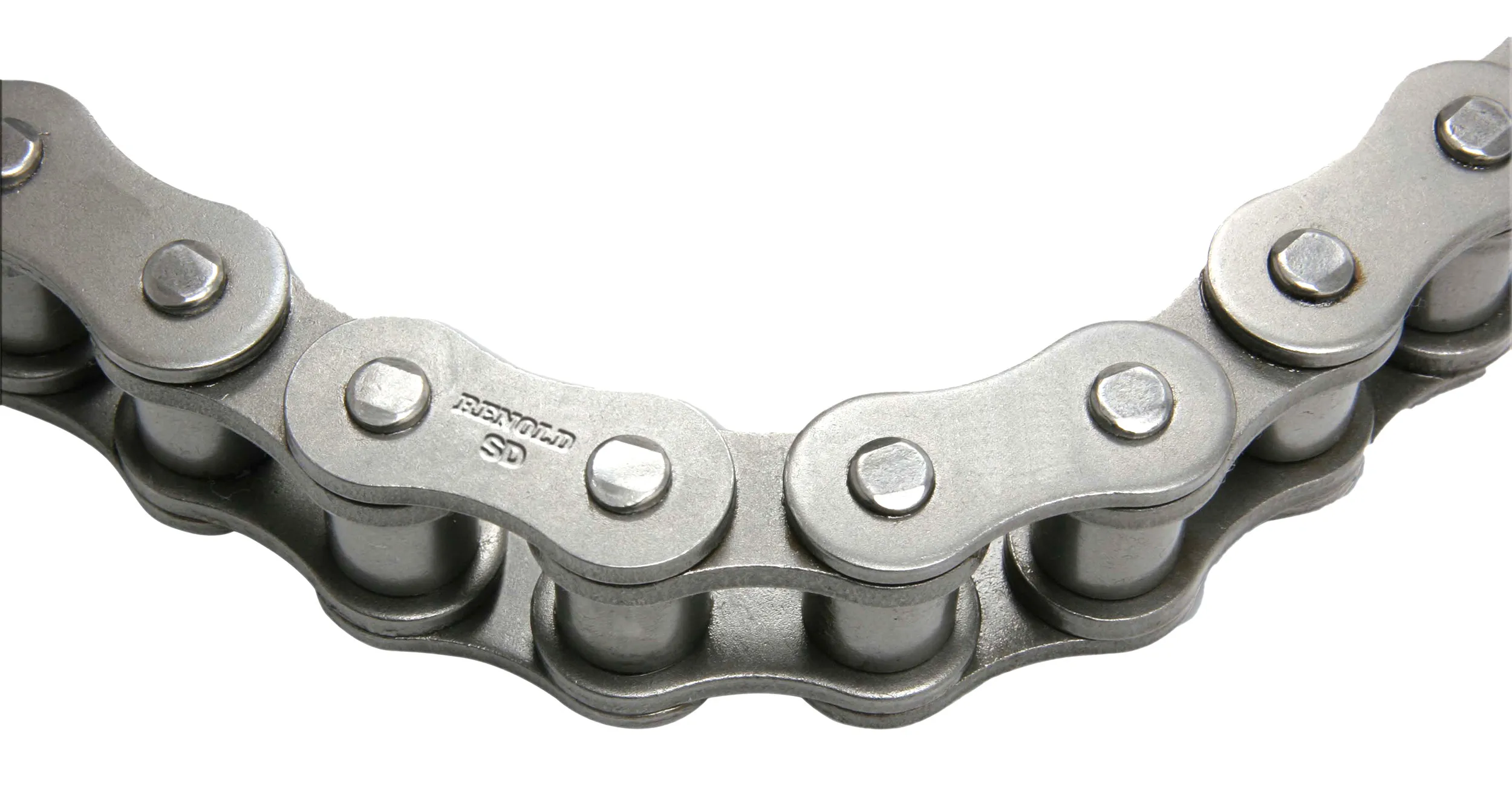 Catena a rulli tipo 10B-1 Simplex, Renold, lunga 5m, passo 15.88mm, piastra alta 14.7mm, Ø sfera 10.16mm, in Acciaio,