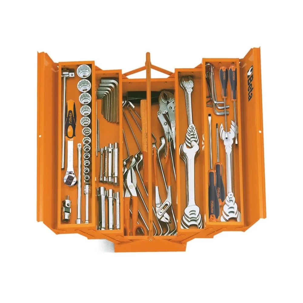 Cestello estendibile a cinque scomparti in lamiera con assortimento di utensili - Beta C20 - C20L - 2120