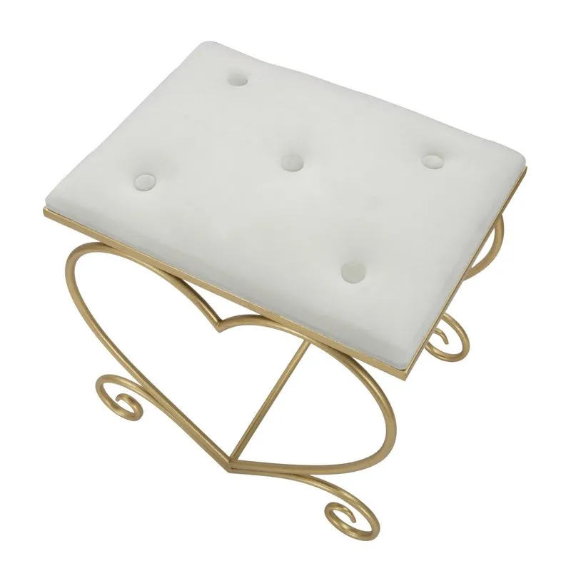 Charme 1921 Sgabello Heart Crema cm 50x37,5x51,5