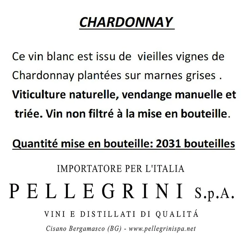 Chateau D'Arlay 1 bottiglia - Chardonnay Côtes du Jura “En Treize Vent” 2018