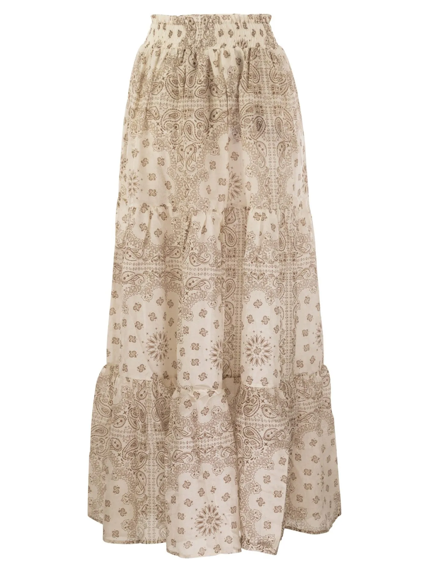 CHEYENNE – Long skirt in cotton and silk.