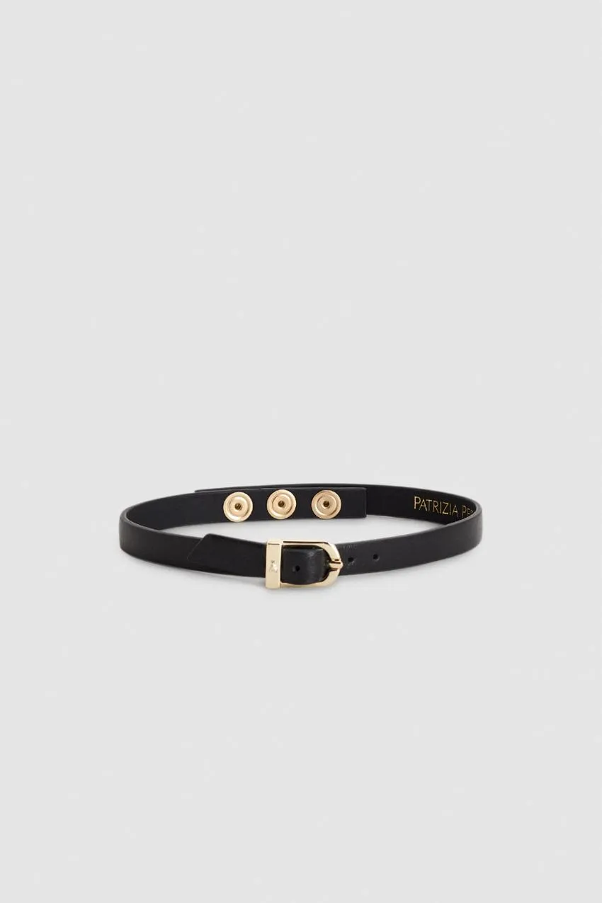 Chocker mit Lederschnalle