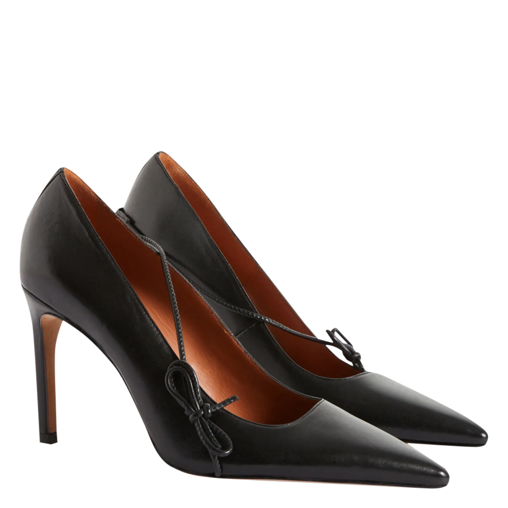  CLAUDIE PIERLOT   Décolleté in pelle liscia | Nero
