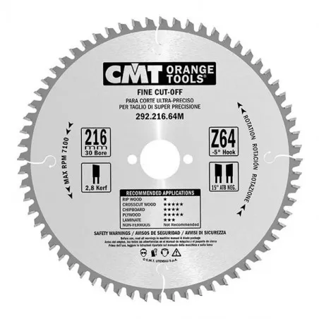 CMT Lama per Taglio di Precisione 184x2,6/1,6x30 | 292.184.40M