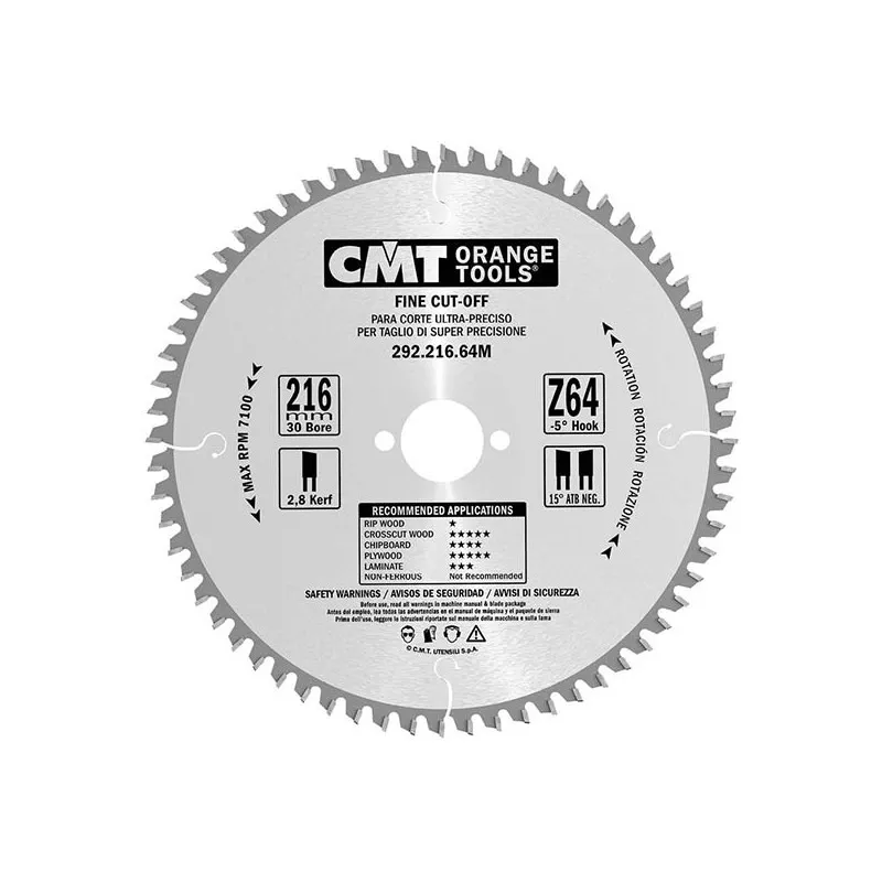 CMT Lama per Taglio di Precisione 184x2,6/1,6x30 | 292.184.40M