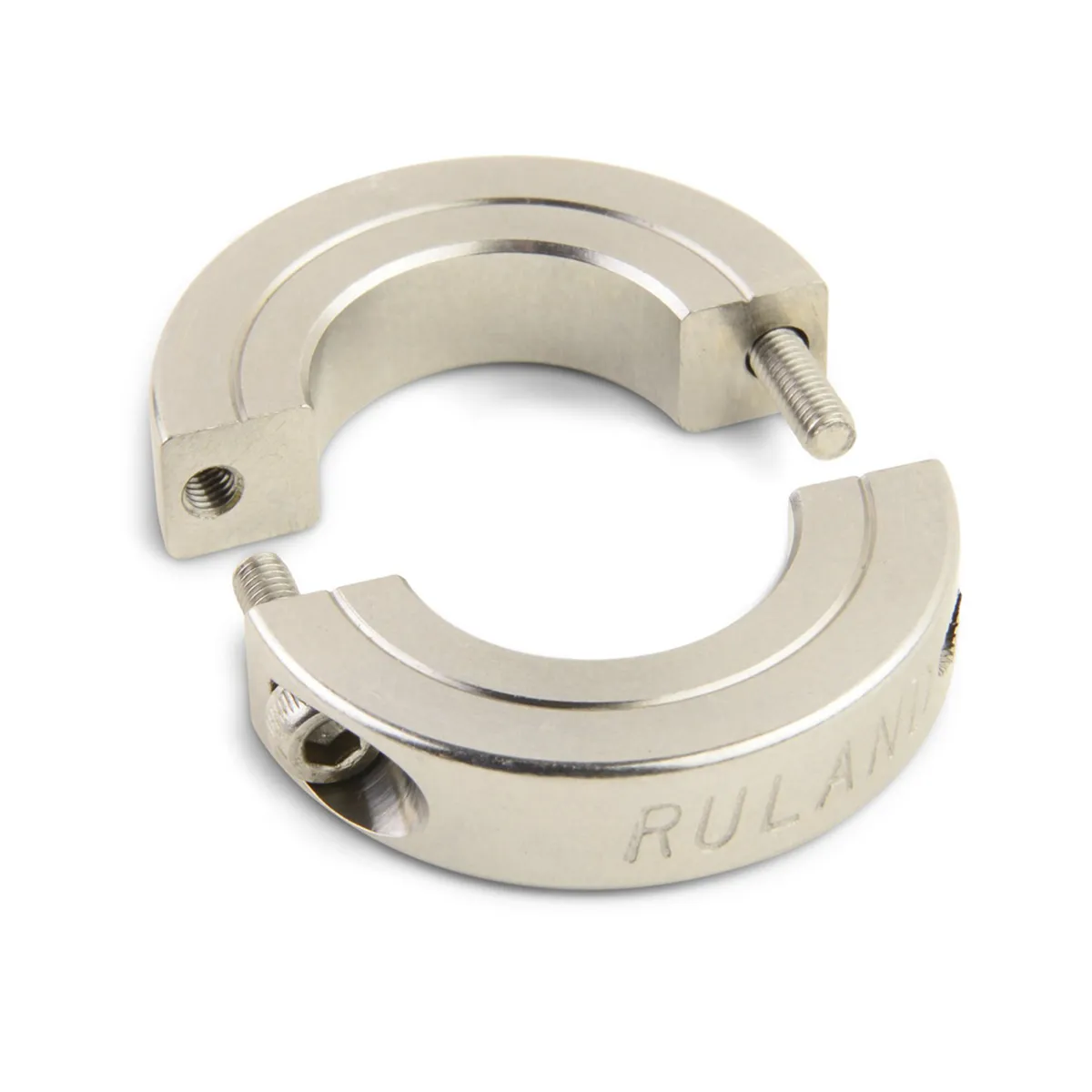 Collare per albero Ruland ENSP20-6MM-SS, Due pezzi, Morsetto a vite, ampiezza Doppia, Ø asta 6mm, Ø esterno 20mm, in