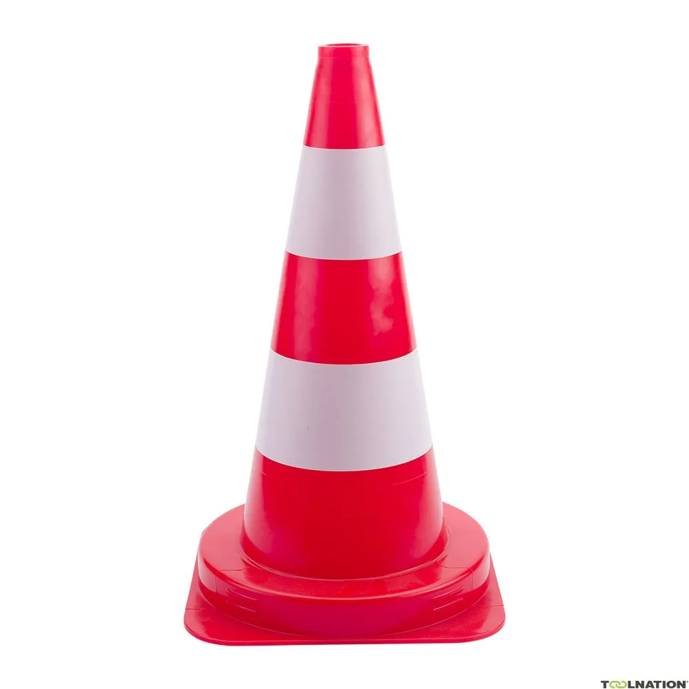 ColorLine 24.002.50 Cono stradale PVC arancione/bianco - 50 cm