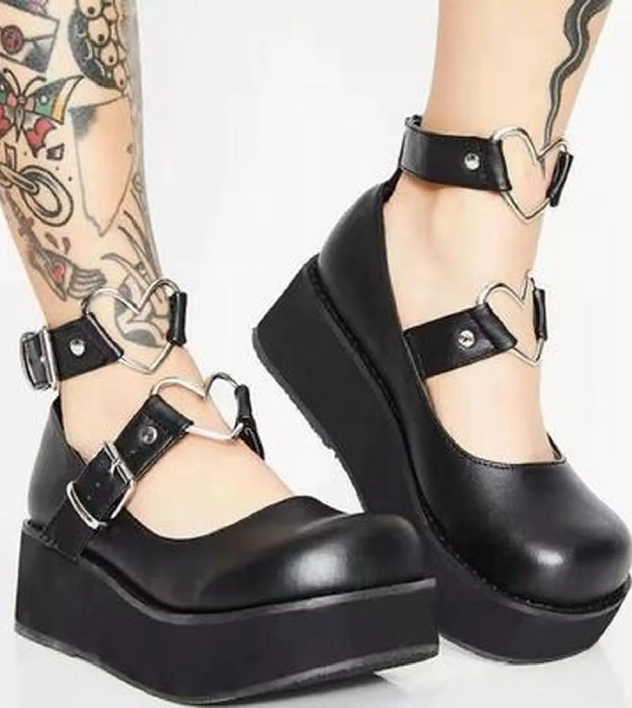 Comodi appartamenti da donna Mary Jane Student Platform Mocassini da donna Scarpe Taglie forti