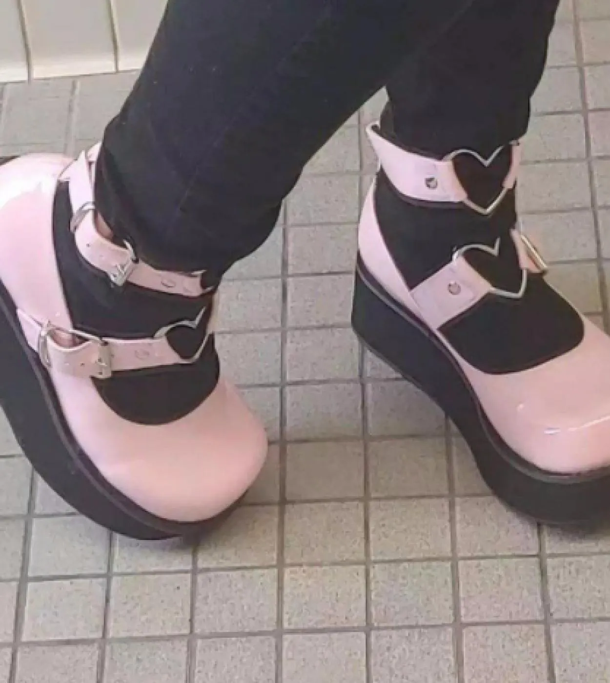 Comodi appartamenti da donna Mary Jane Student Platform Mocassini da donna Scarpe Taglie forti